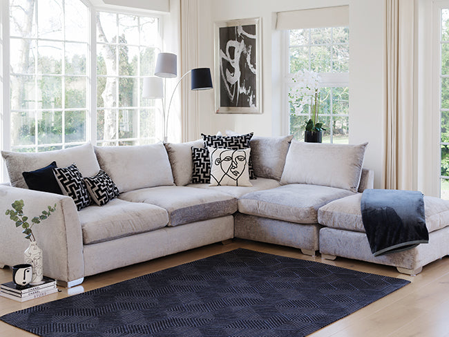 Grey Color Chair Bed in The Living Room