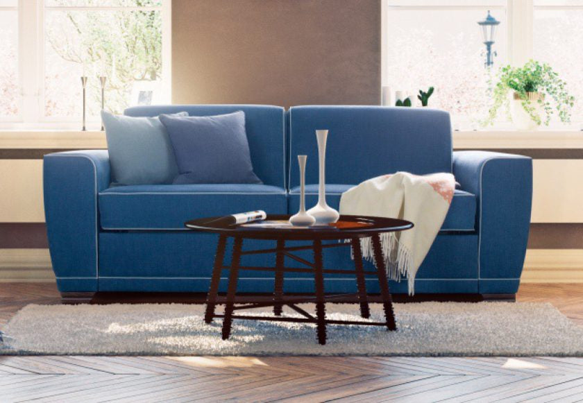 Blue Color Chair bed in Living Room