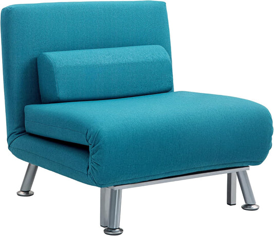 Leffy Single Futon Chair - Dark Blue