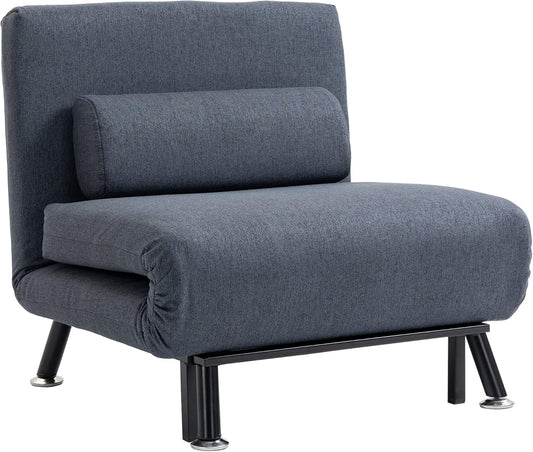 Leffy Single Futon Chair - Dark Grey