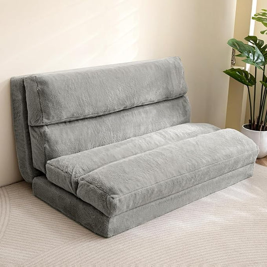 Moshe Single Futon Sofa Bed - Grey (Large)