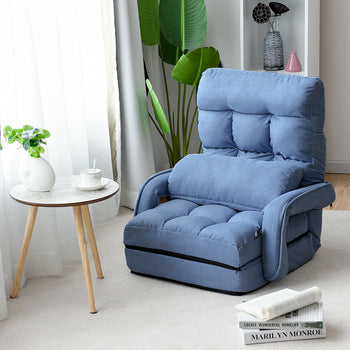 Abbey Chair Bed - Blue