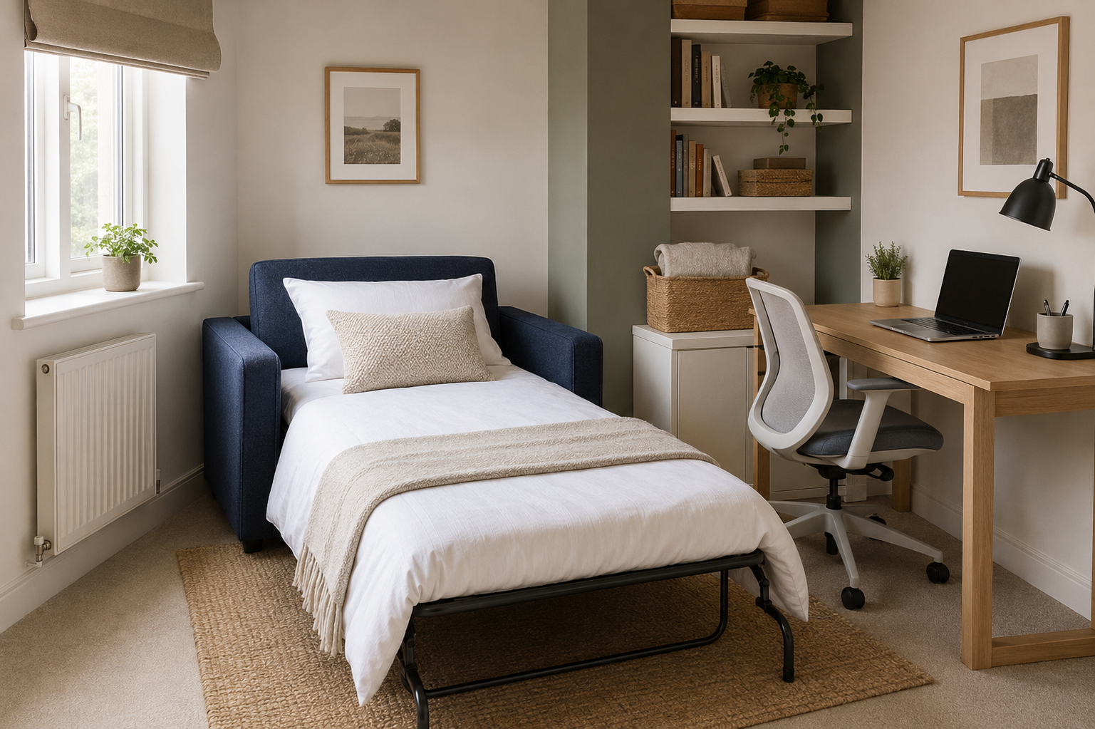 Small Home Office Guest Room Ideas: How to Create a Flexible Space with a Chair Bed