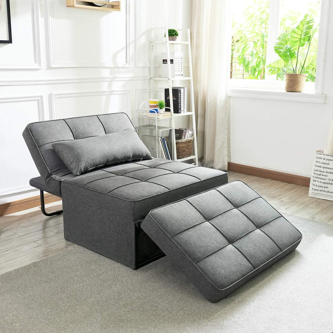 Grey Color Sofa Bed in Living Room