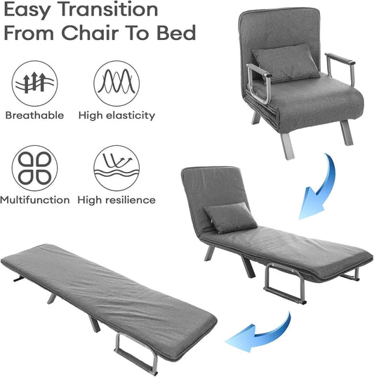 Aaden Chair Bed - Grey