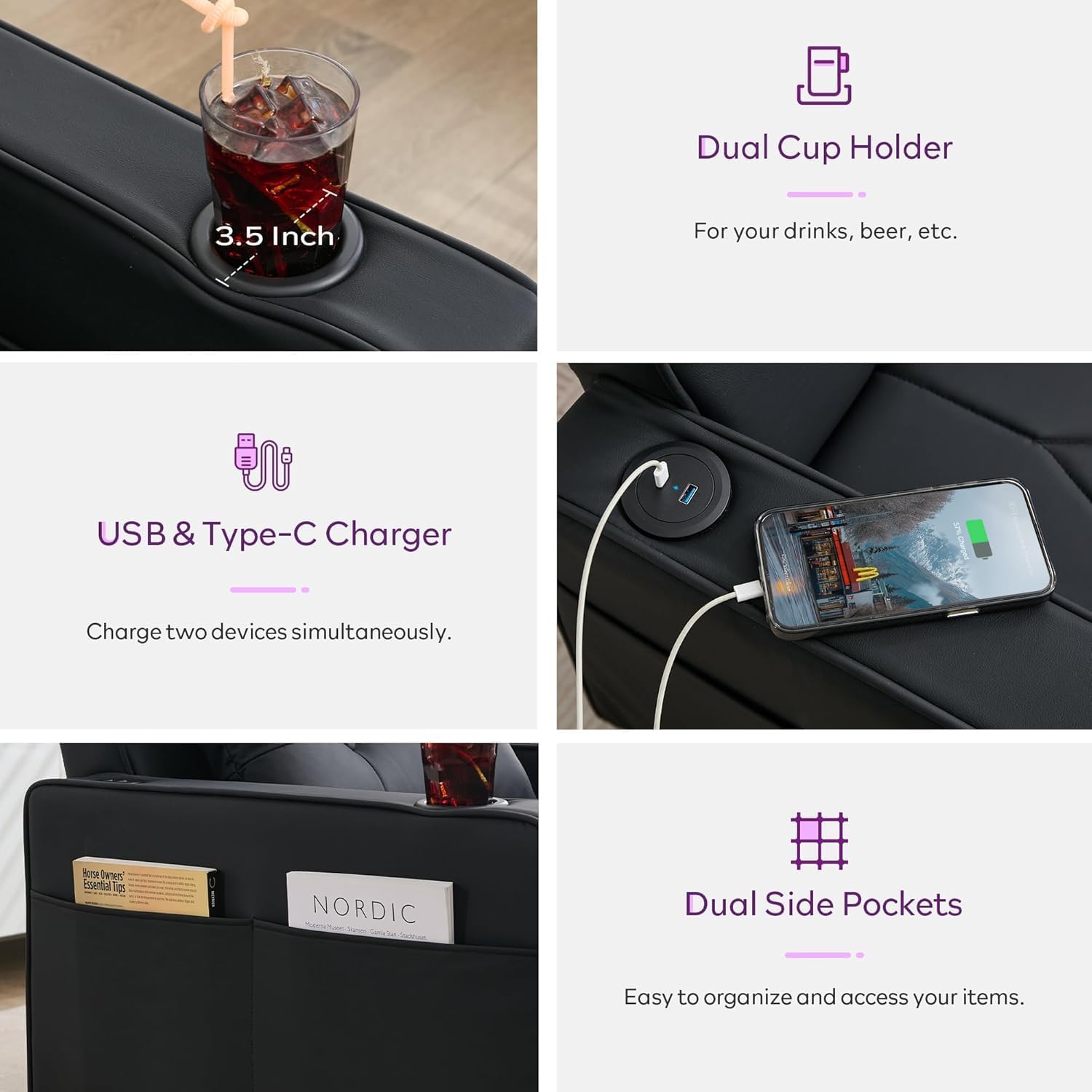 Alfa Chair Bed - Black