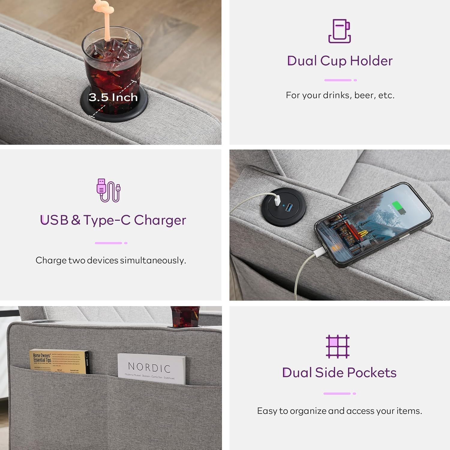 Alfa Chair Bed - Grey