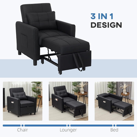 Aman Chair Bed - Black