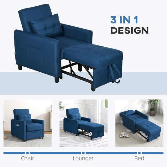 Aman Chair Bed - Blue