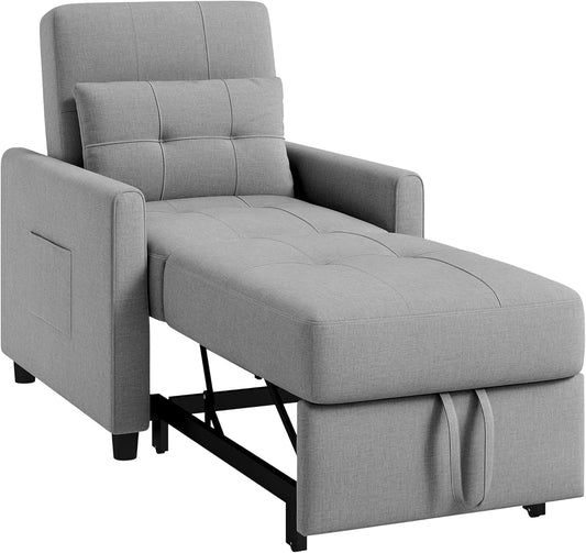 Aman Chair Bed - Light Grey