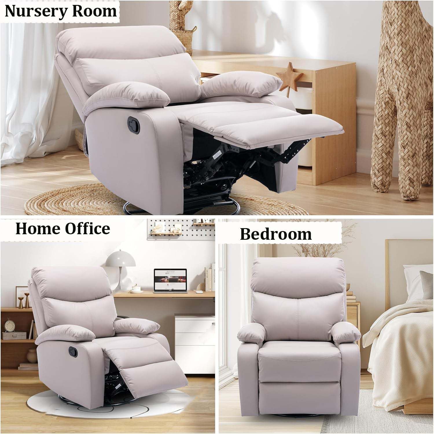 Aspen Reclining Chair Bed - Beige