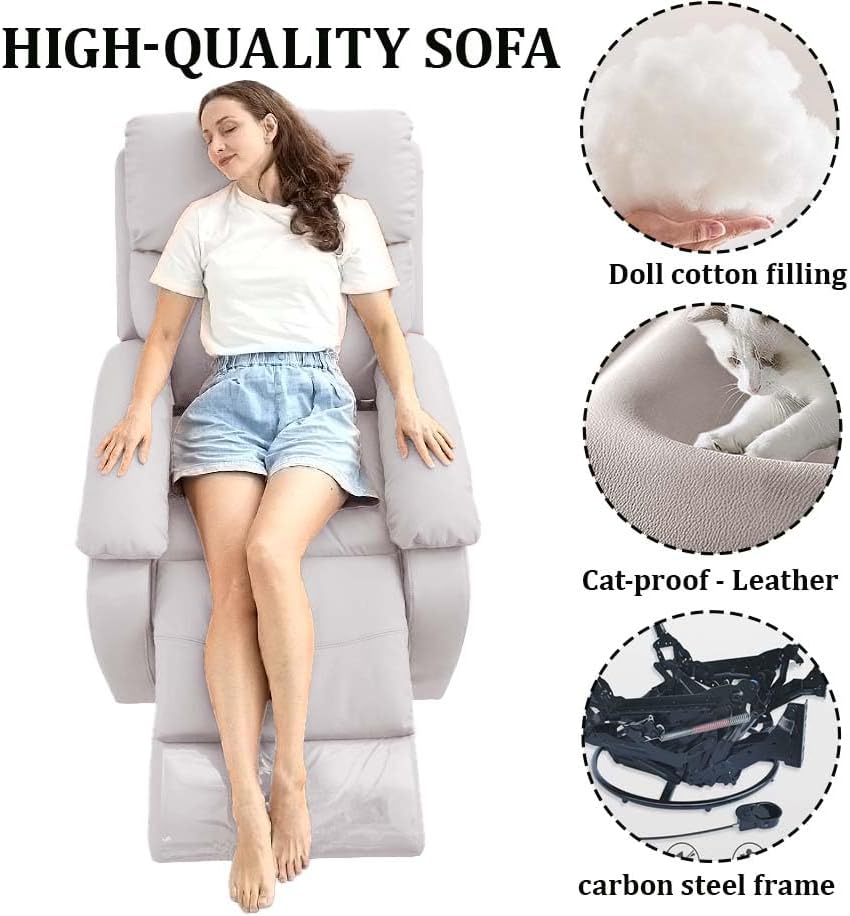 Aspen Reclining Chair Bed - Beige