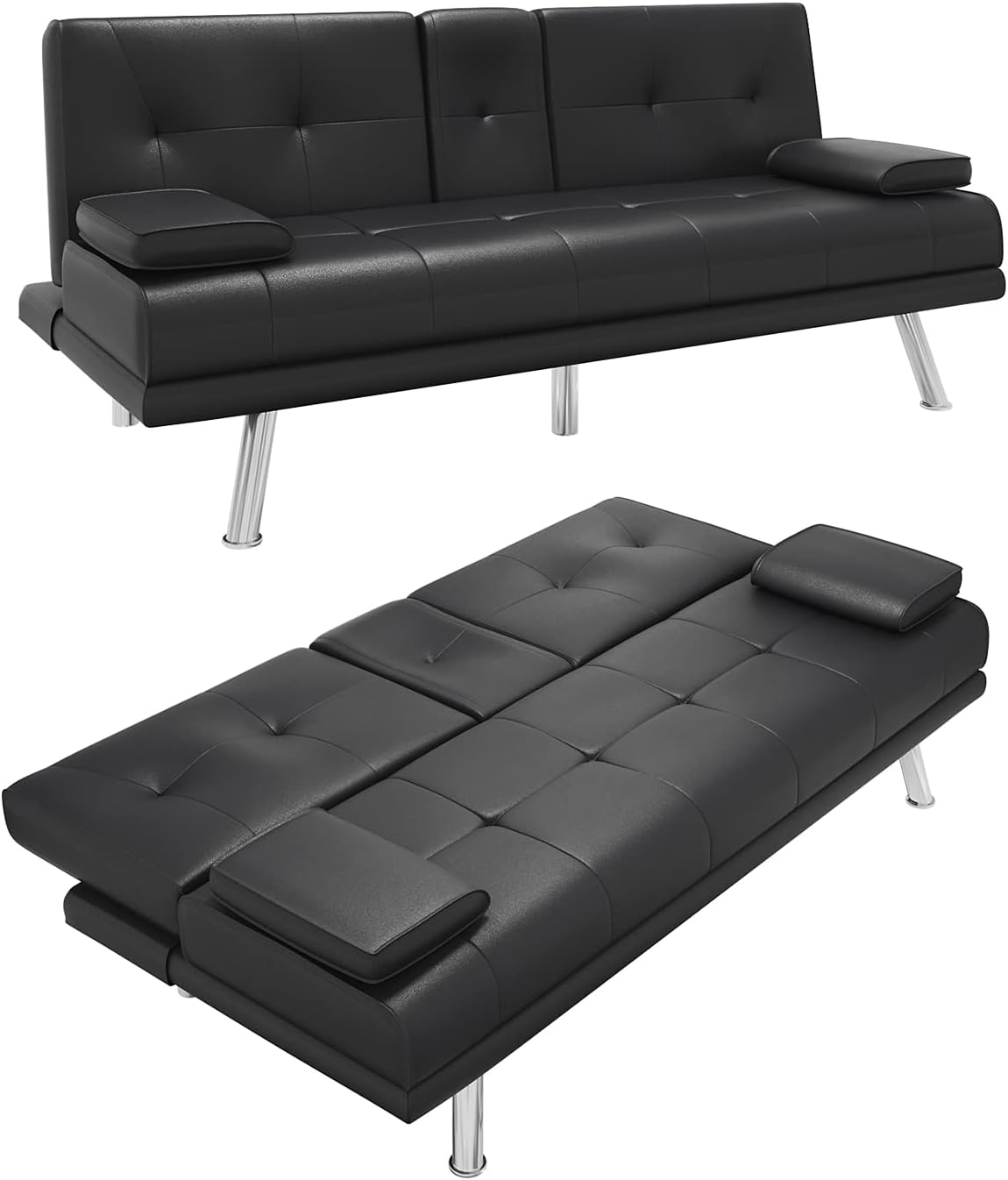 Boone Click Clack Sofa Bed - Black