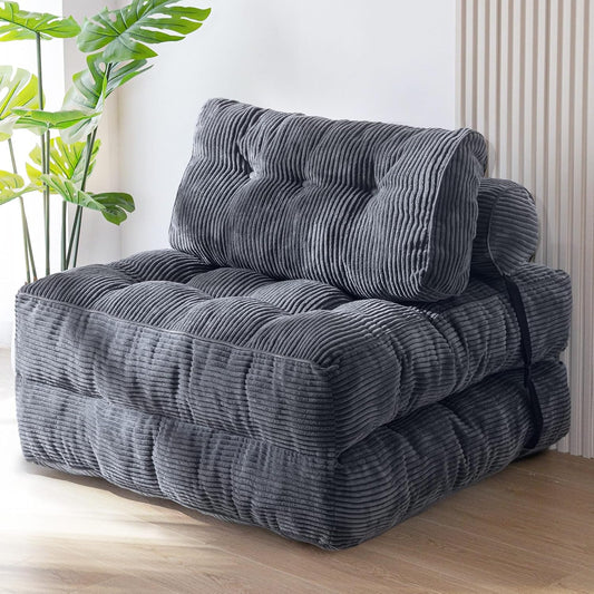 Bowie Single Futon Sofa Bed - Dark Gray
