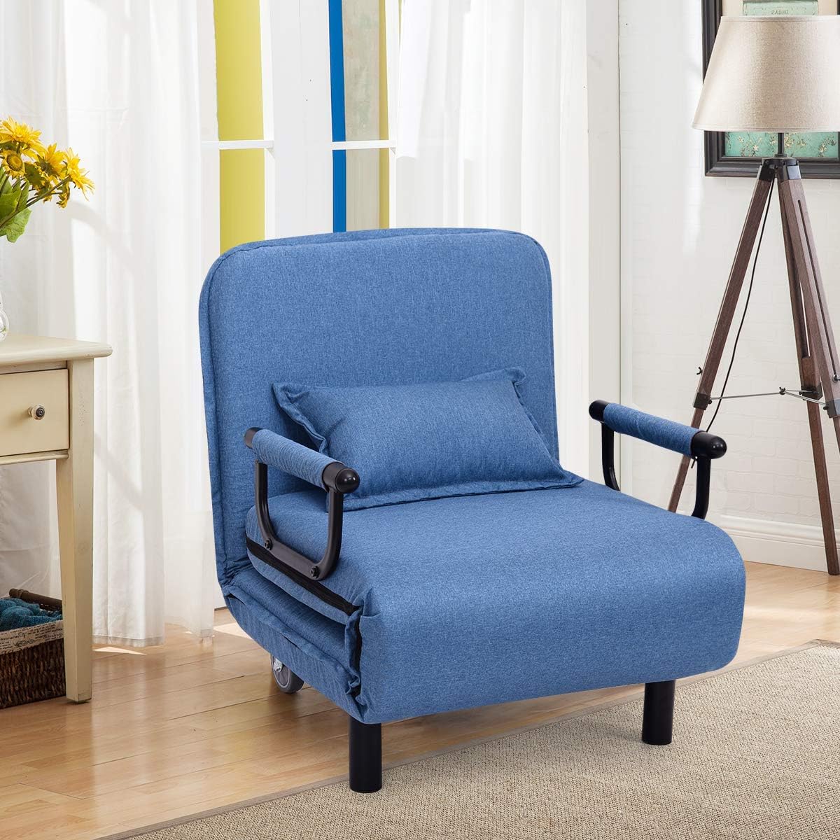 Bradly Chair Bed - Blue