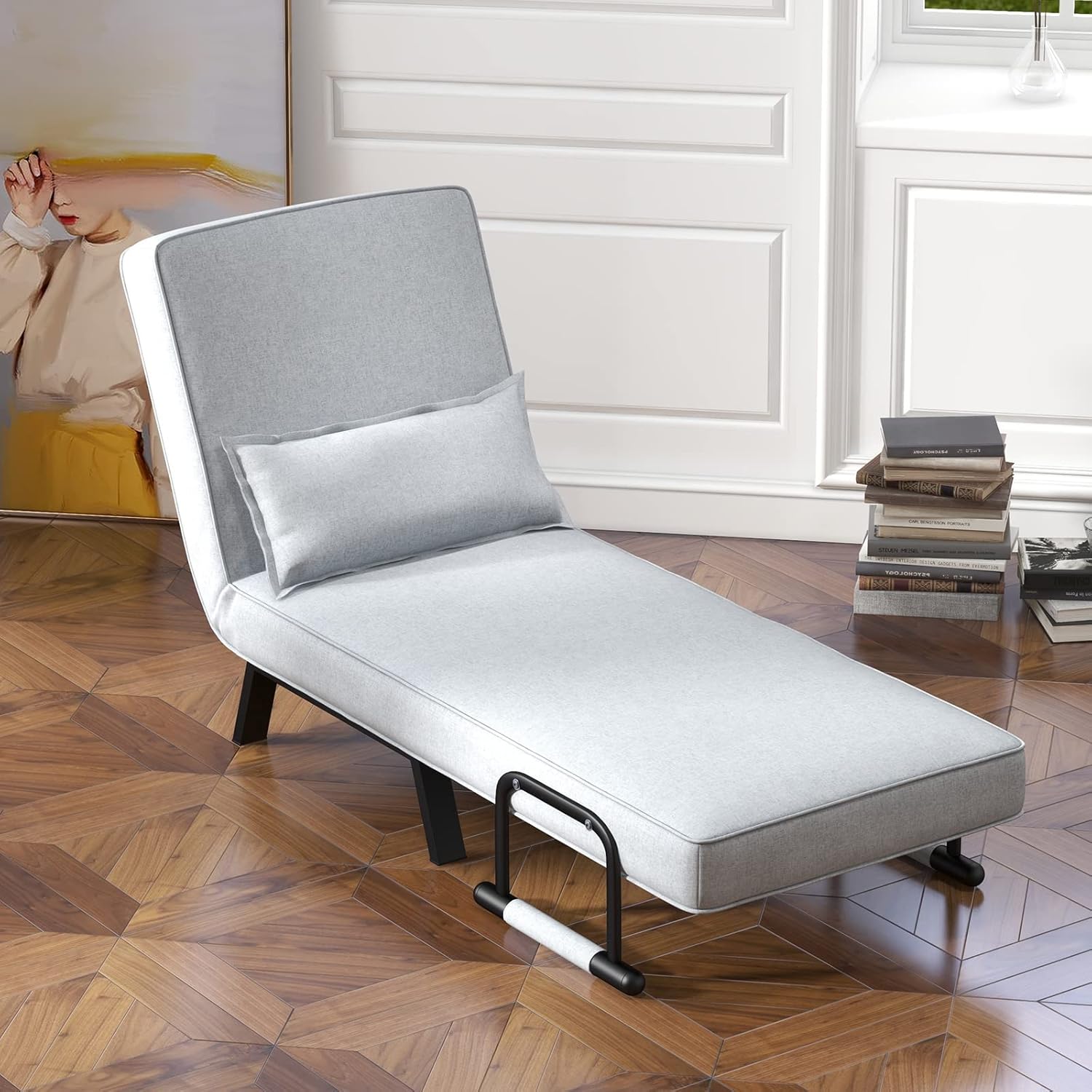 Camden Chair Bed - Light Grey