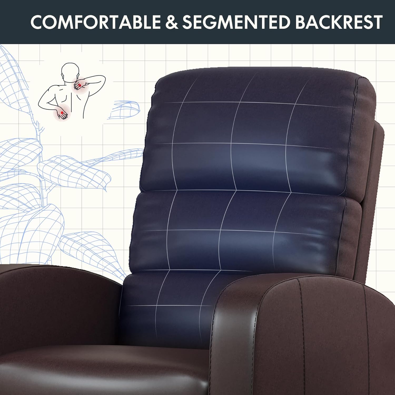 Chale Reclining Massage Chair Bed - Brown