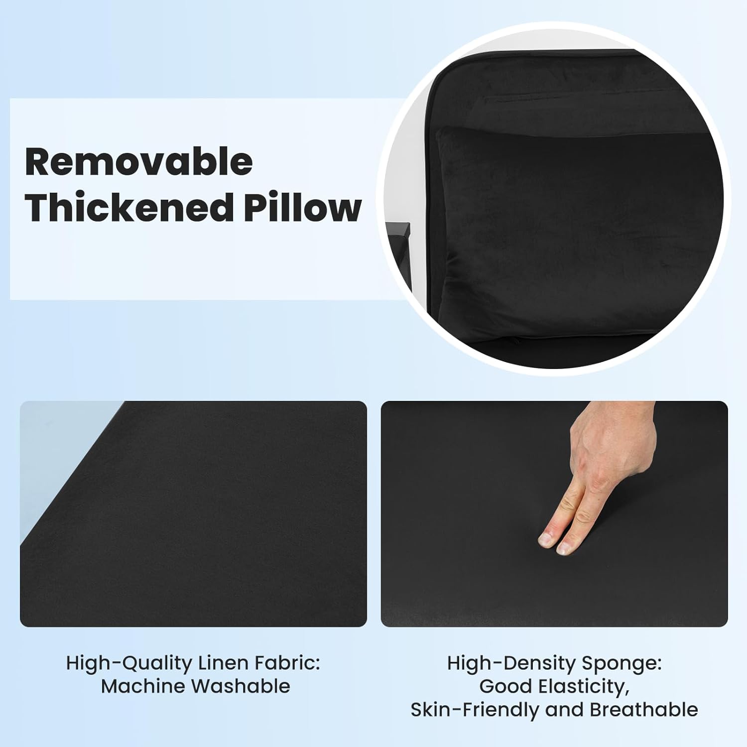 Dillon Chair Bed - Black