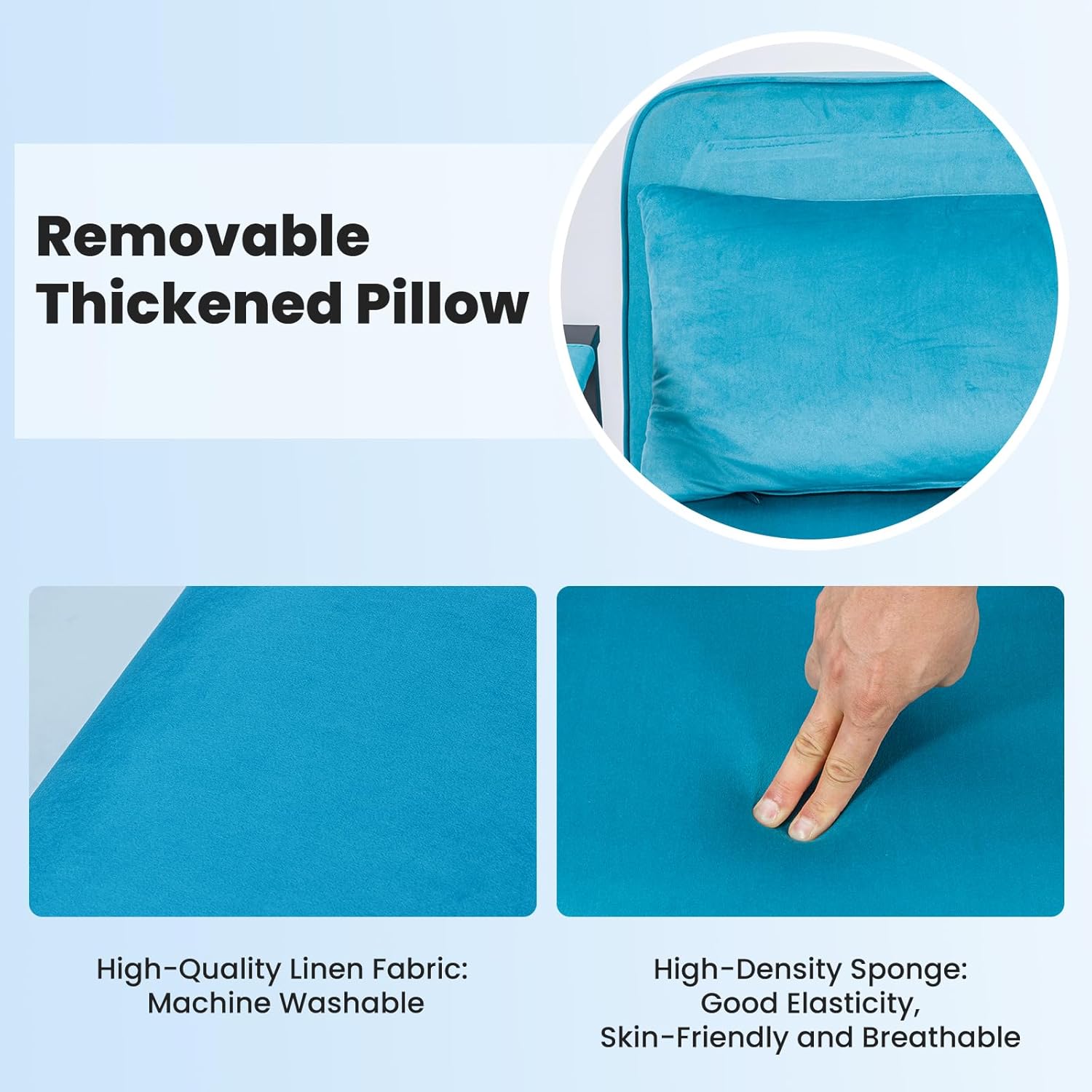 Dillon Chair Bed - Blue