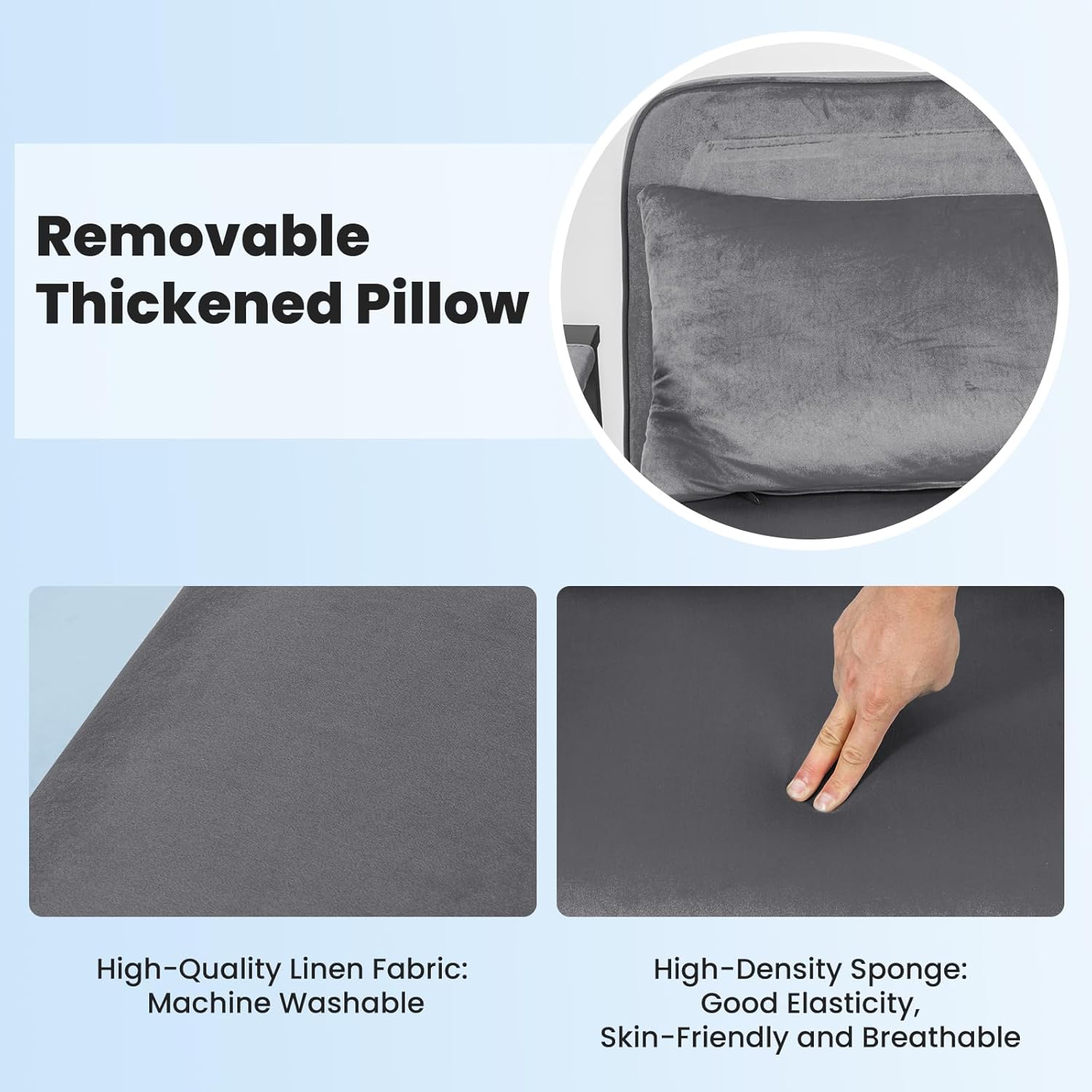 Dillon Chair Bed - Dark Grey