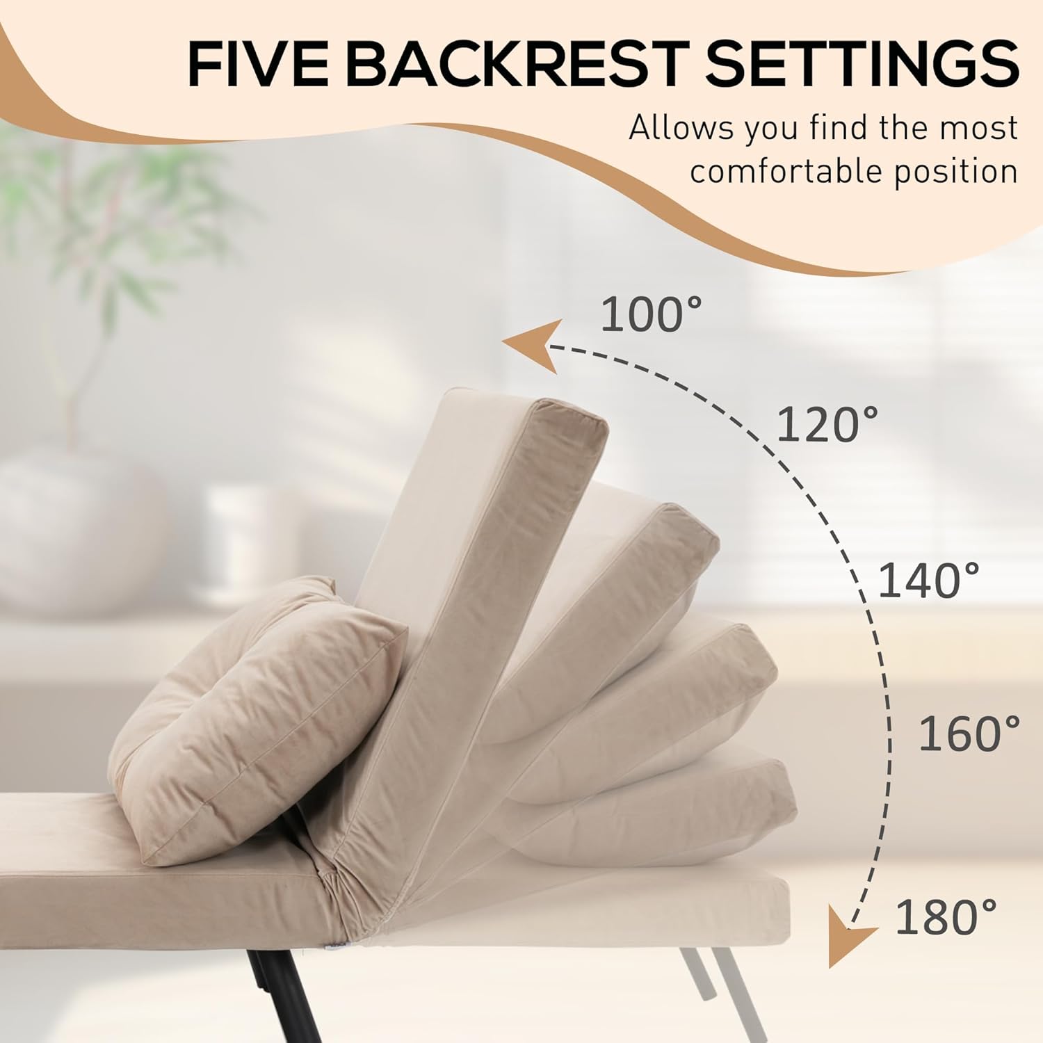 Eivor Chair Bed - Beige