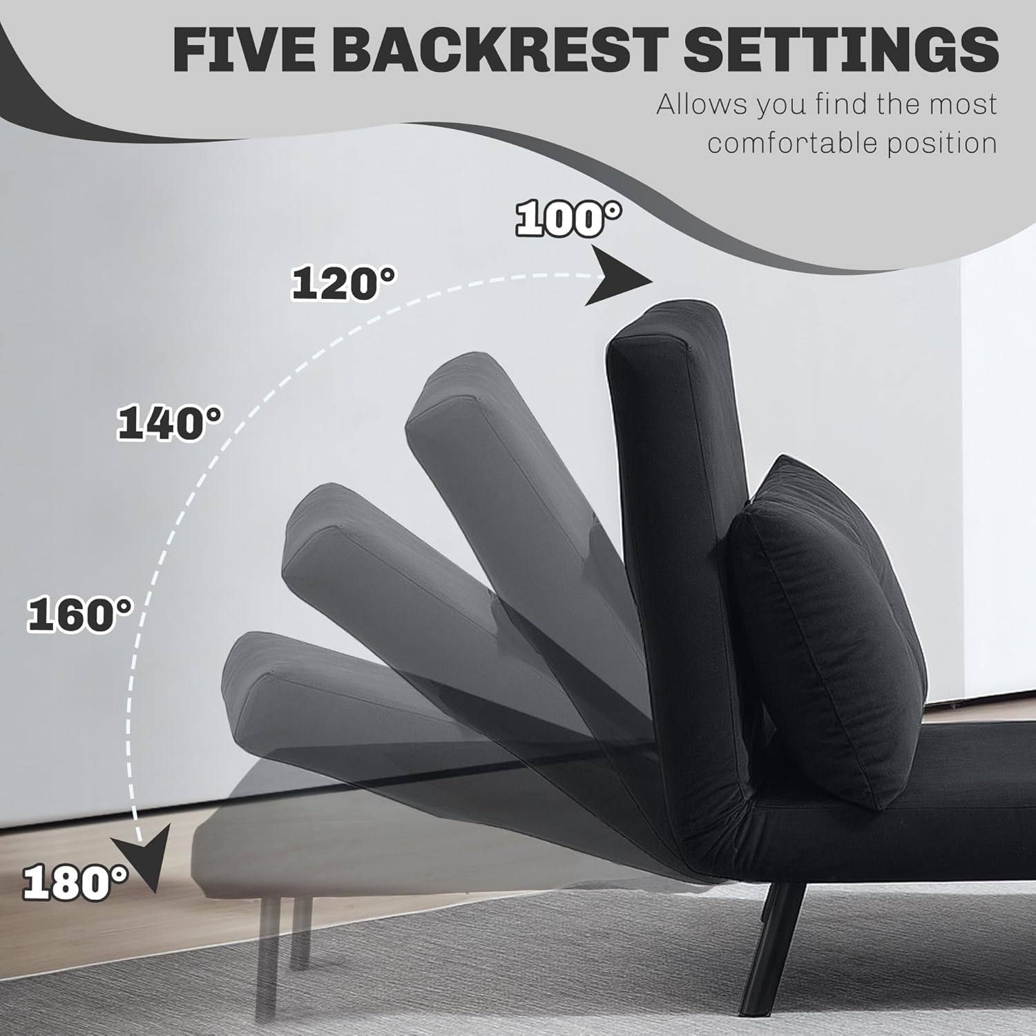 Eivor Chair Bed - Black