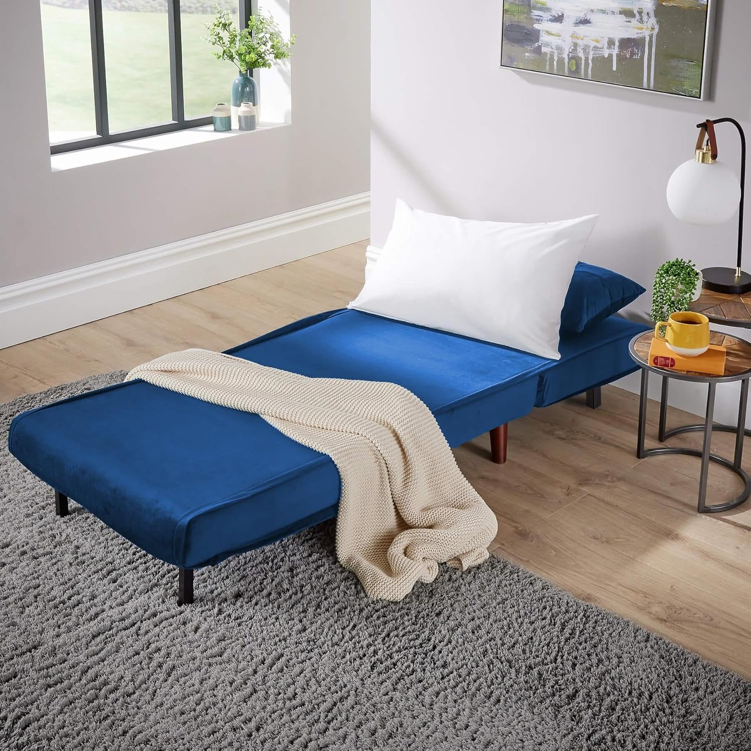 Halle Chair Bed - Blue