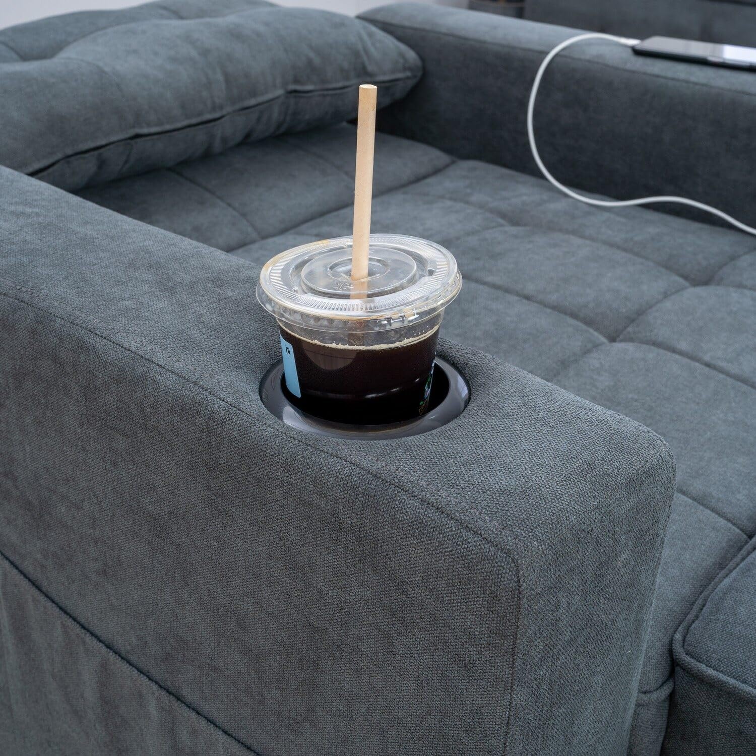 Harlow Chair Bed - Grey Linen