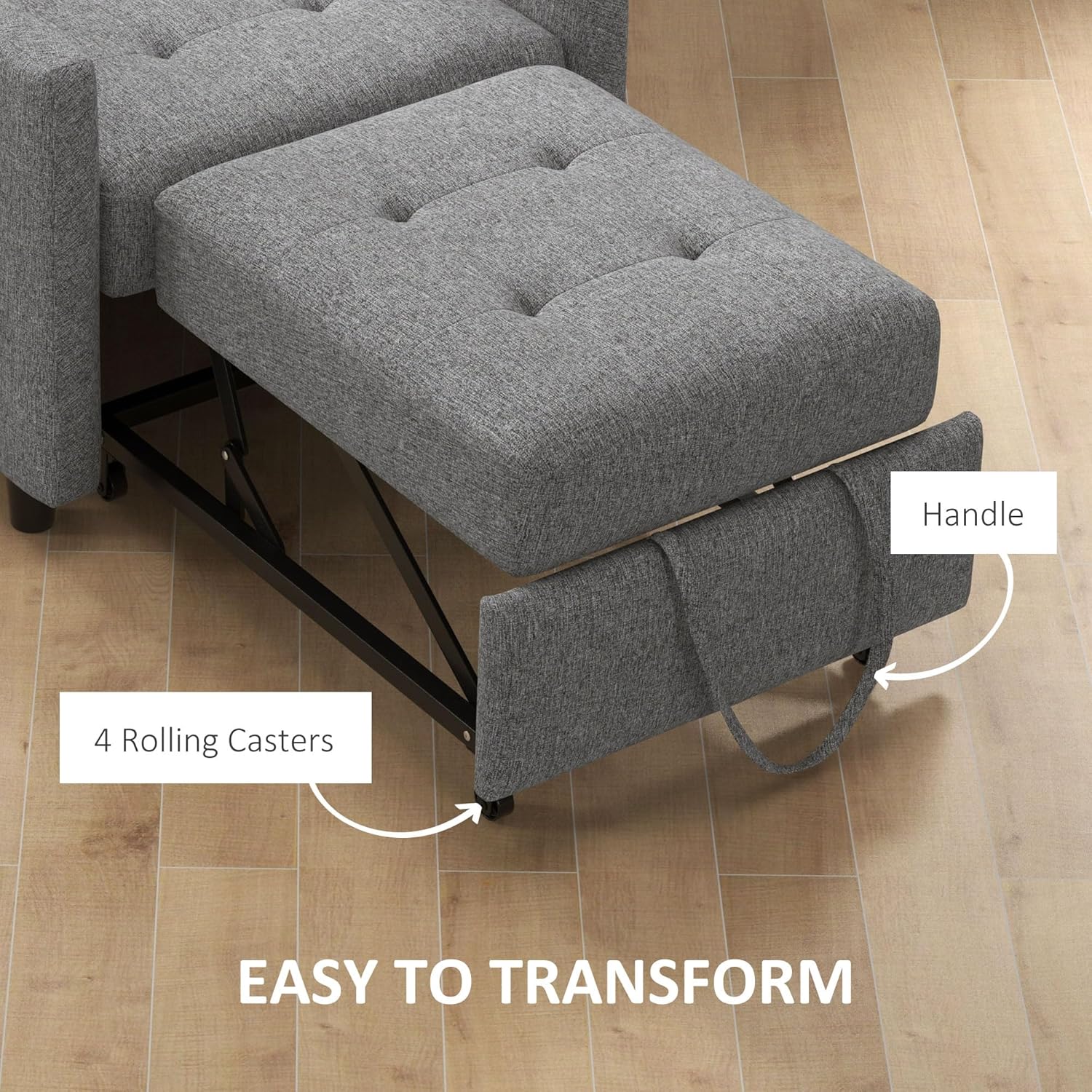 Hattie Chair Bed - Grey