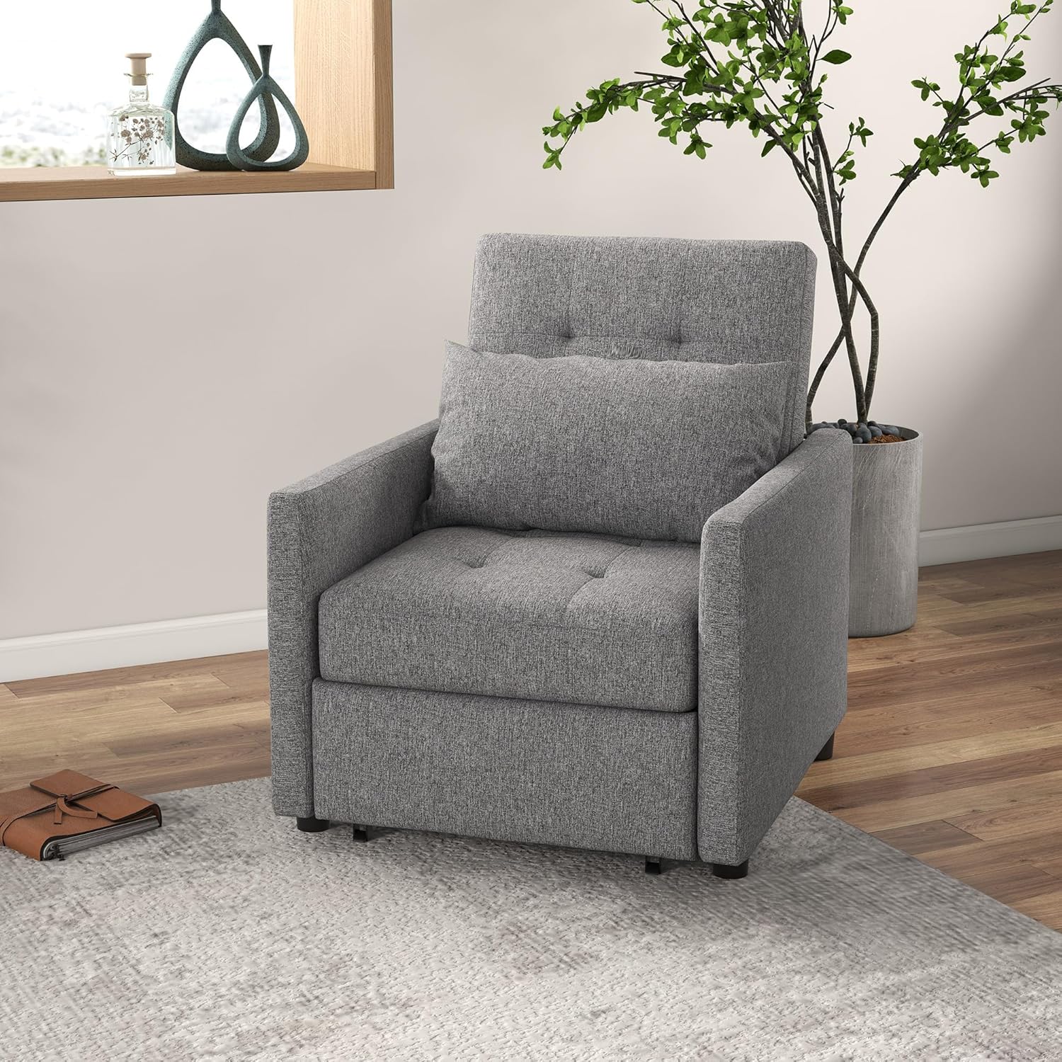 Hattie Chair Bed - Grey