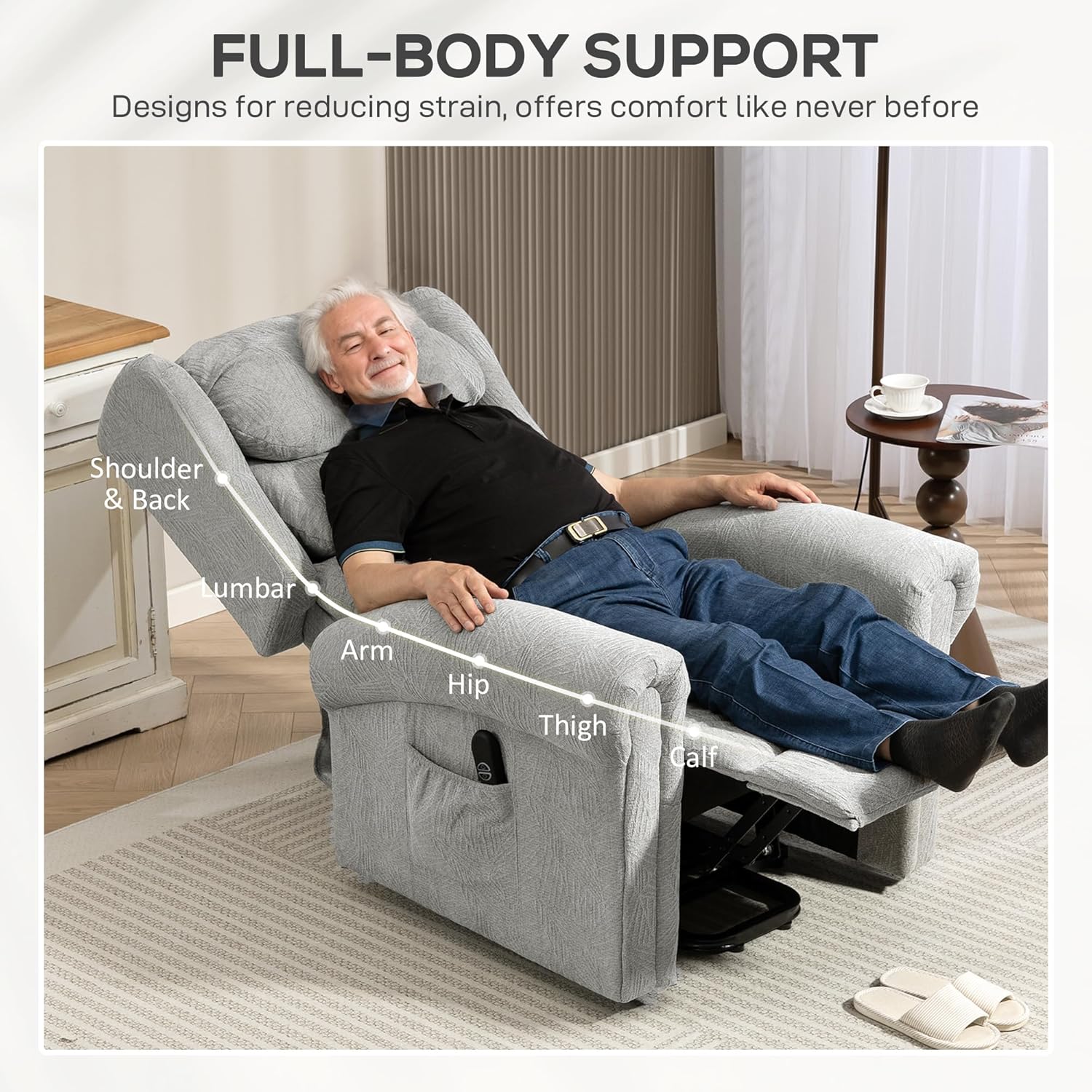 Jalin Reclining Chair Bed - Grey