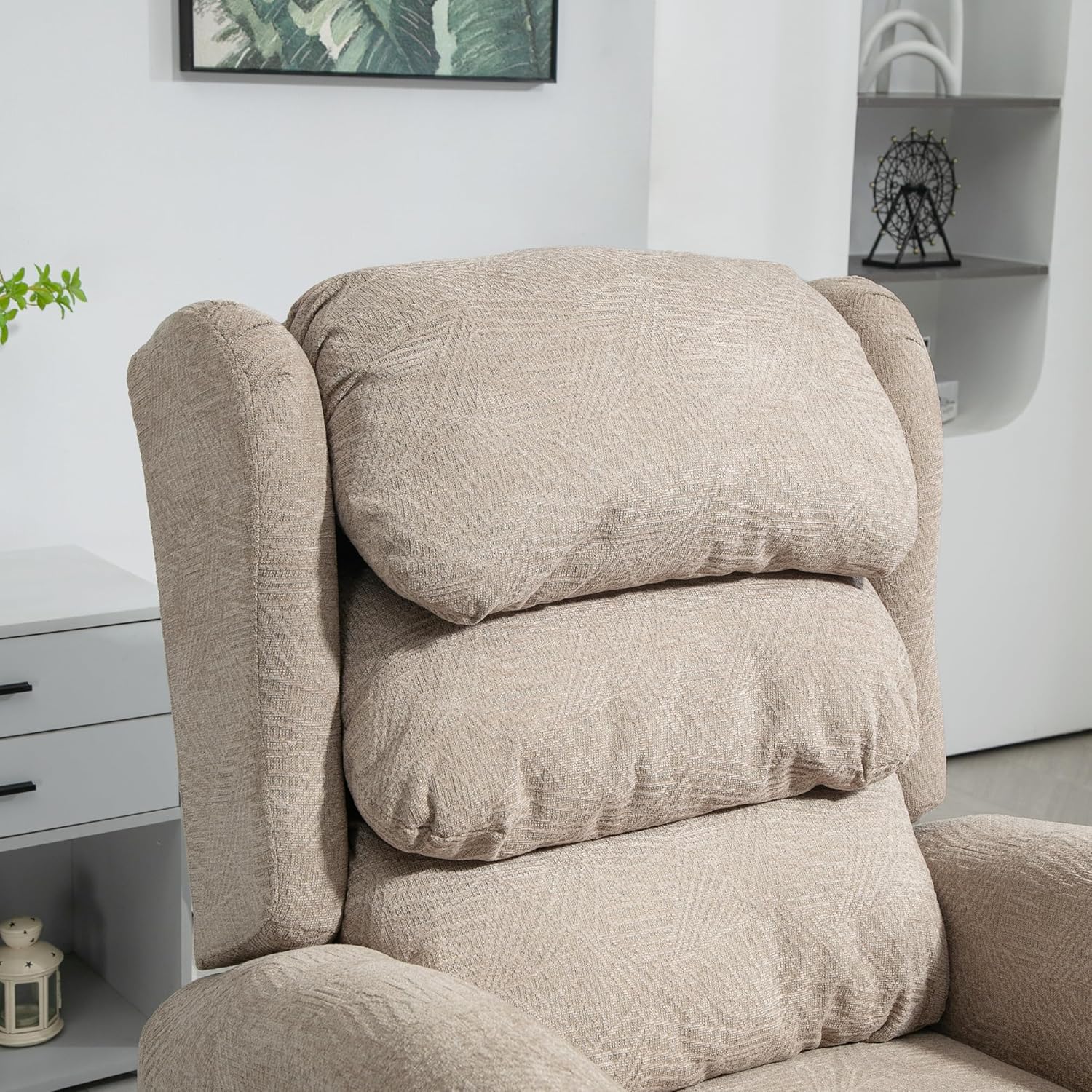 Jalin Reclining Chair Bed - Khaki