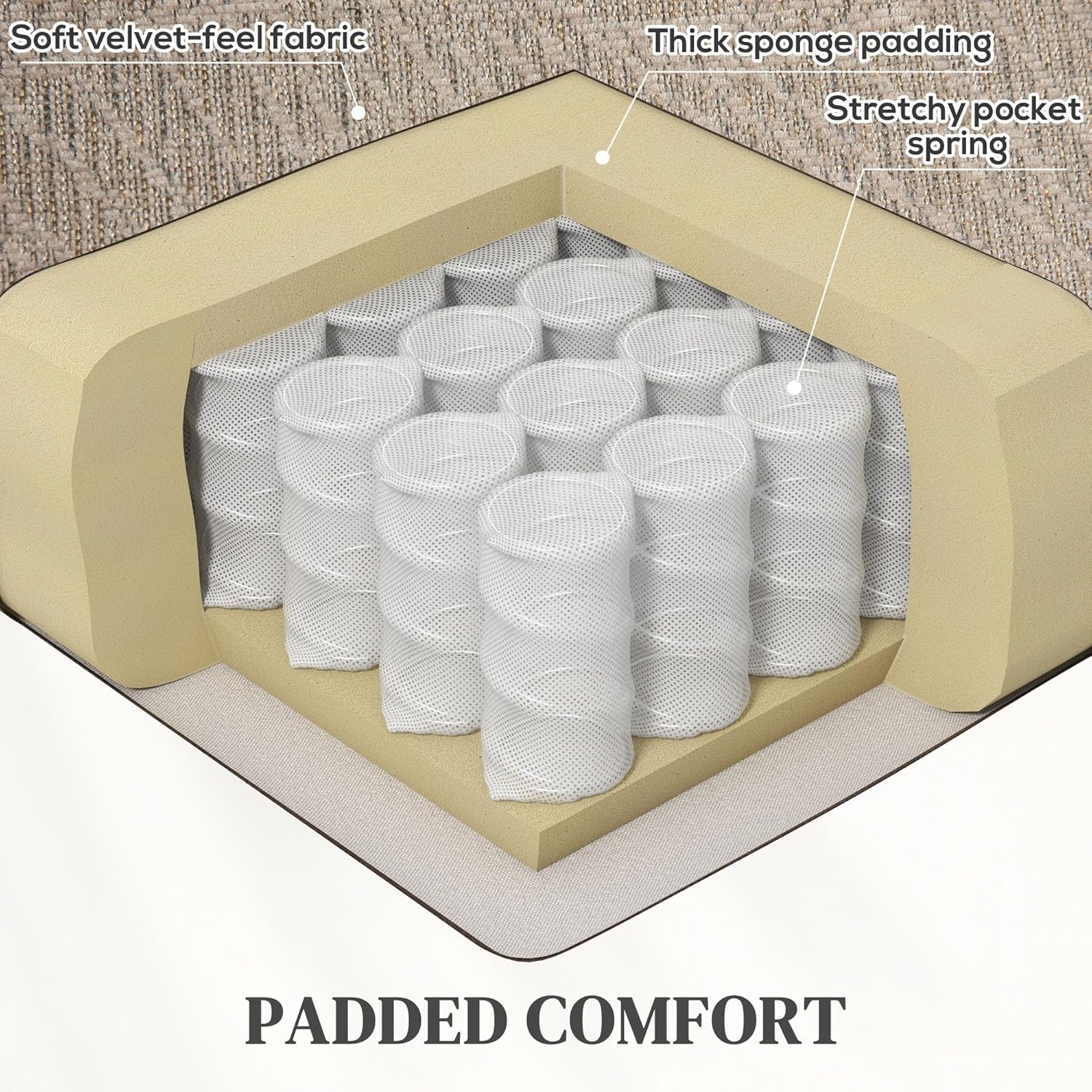 Jalin Reclining Chair Bed - Khaki