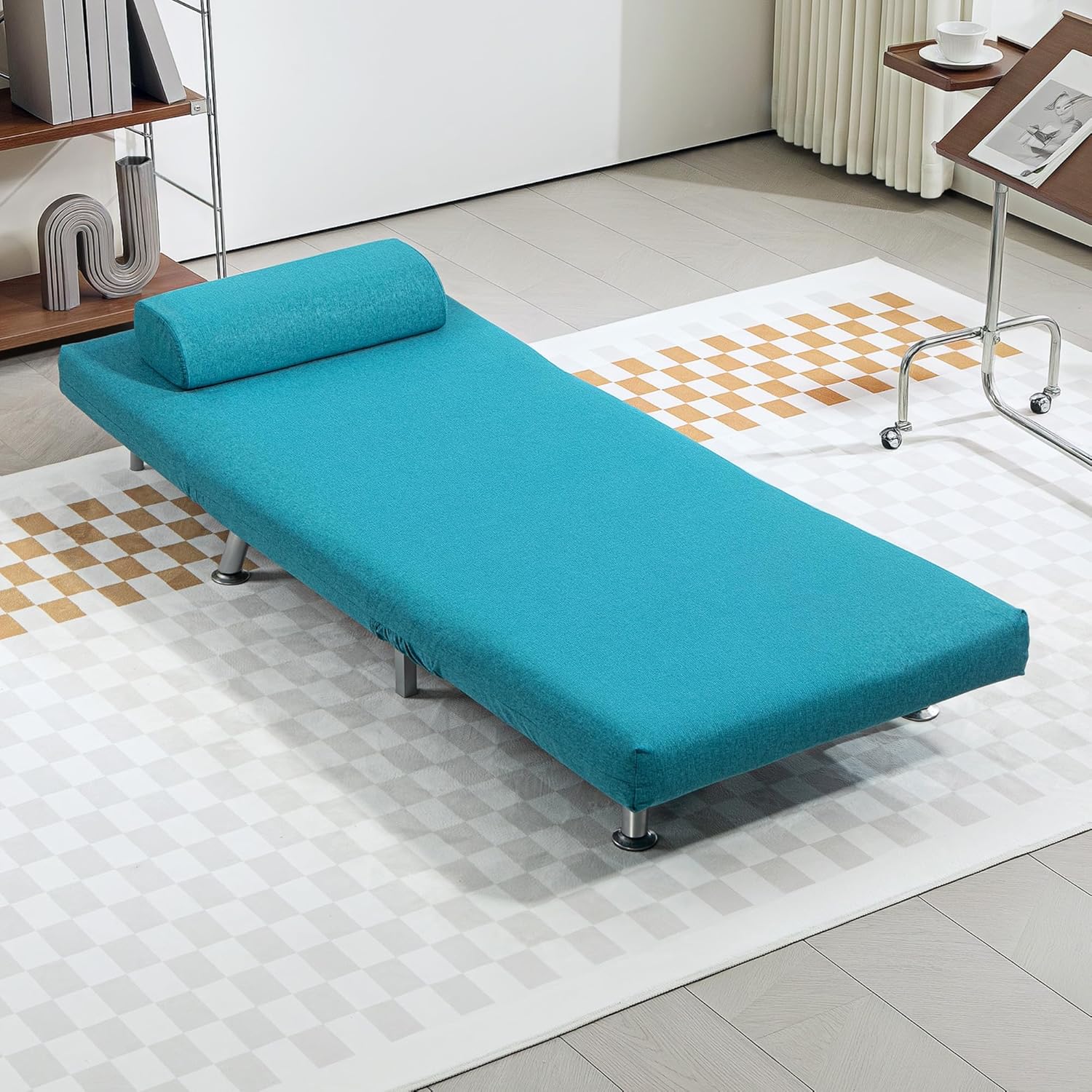 Leffy Single Futon Chair - Dark Blue