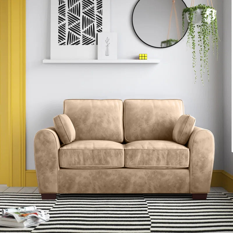 Leo Double Sofa Bed - Brown
