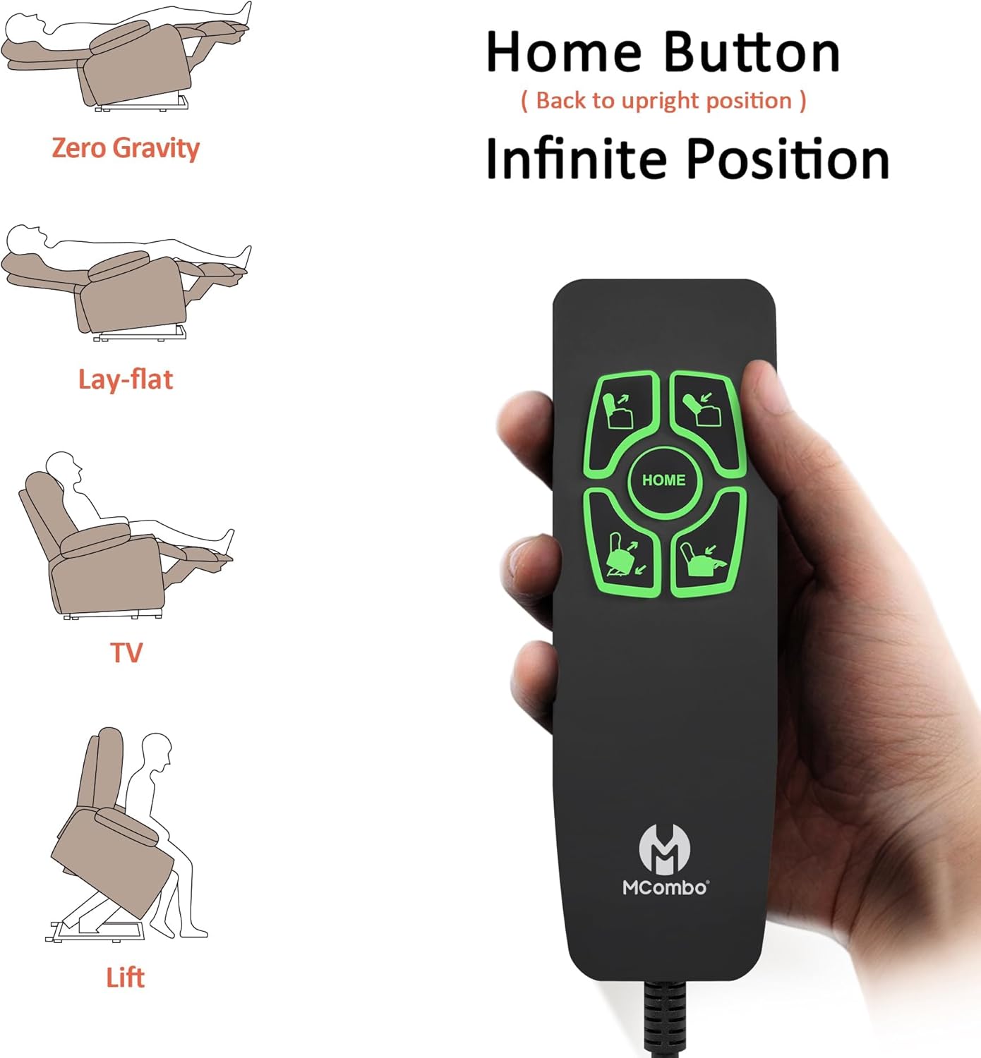 Maku Reclining Massage Chair Bed - Dark Grey