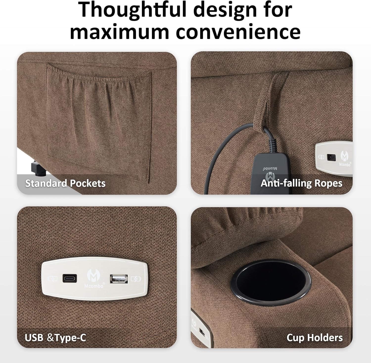 Marley Reclining Chair Bed - Brown