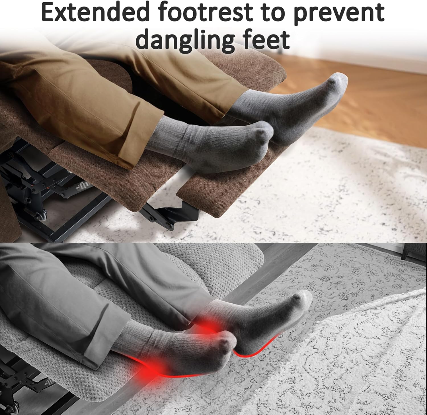 Marley Reclining Chair Bed - Brown