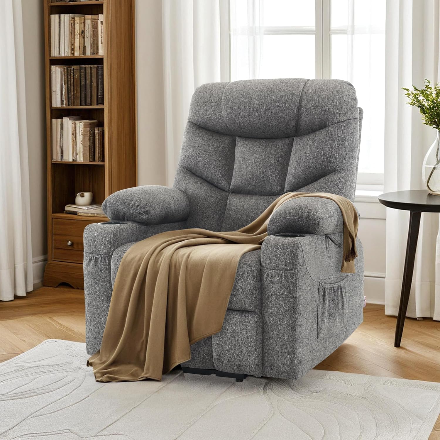 Marley Reclining Chair Bed - Dark Grey