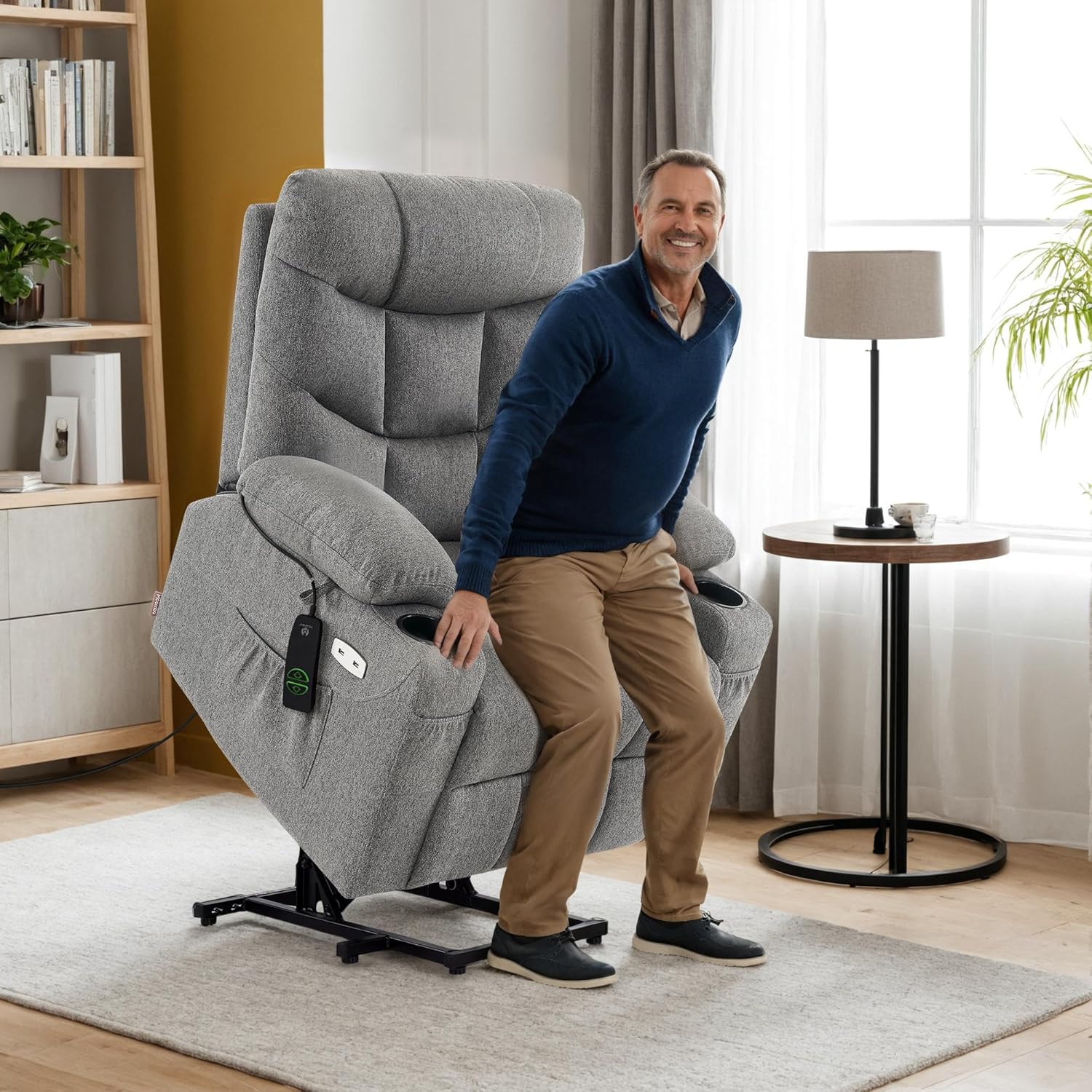 Marley Reclining Chair Bed - Dark Grey