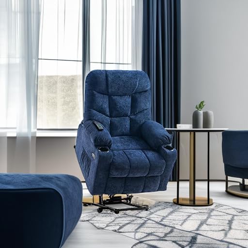 Marley Reclining Chair Bed - Navy Blue