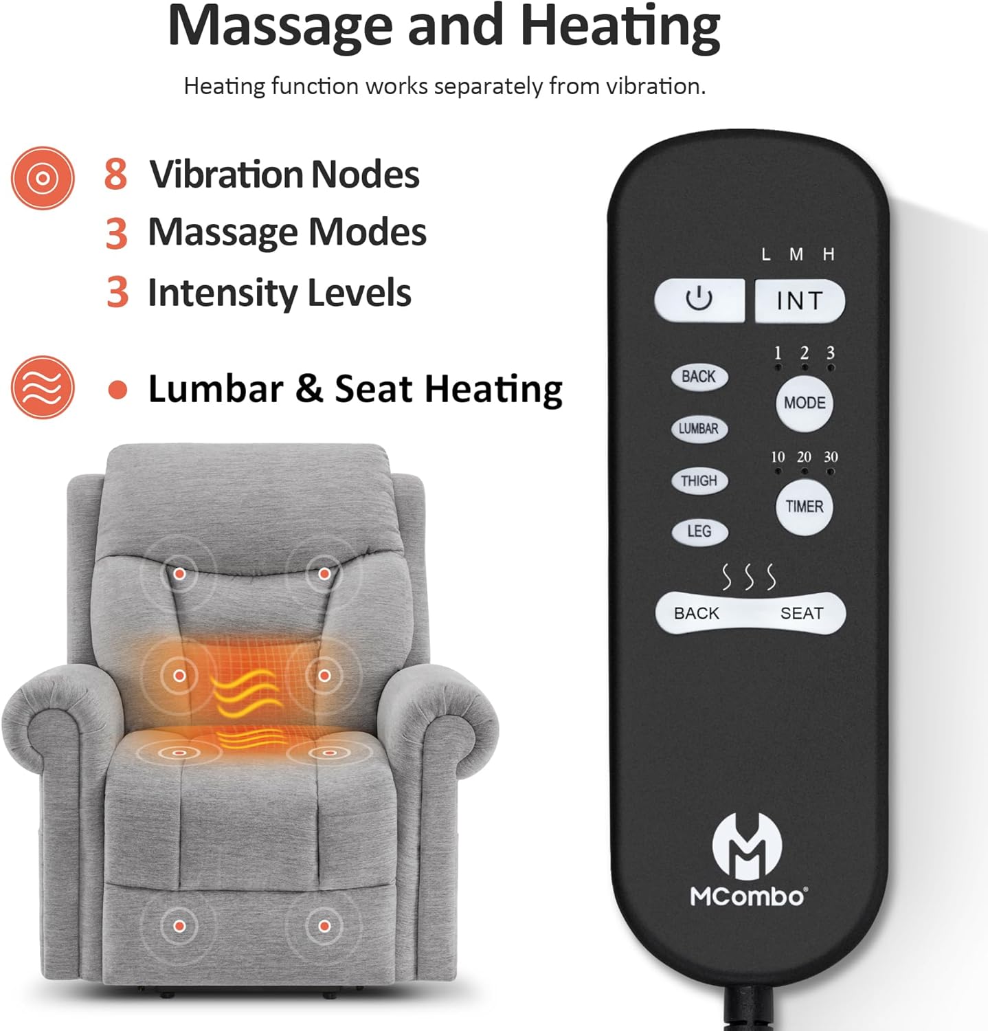 Mulan Reclining Chair Bed - Grey