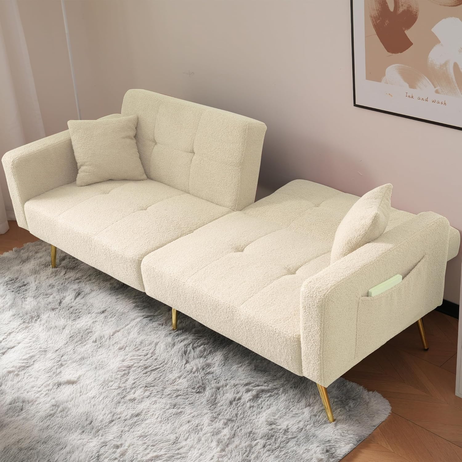 Musa Double Sofa Bed - Beige