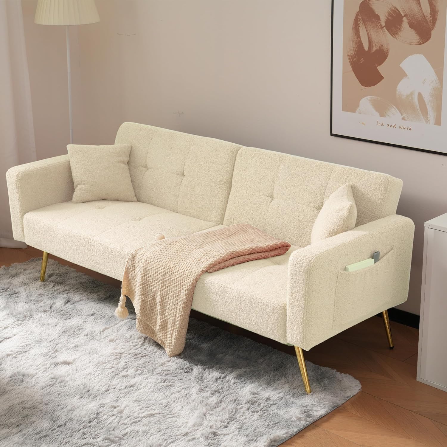 Musa Double Sofa Bed - Beige
