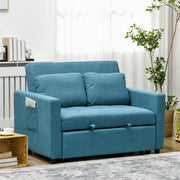 Owen Double Sofa Bed - Blue