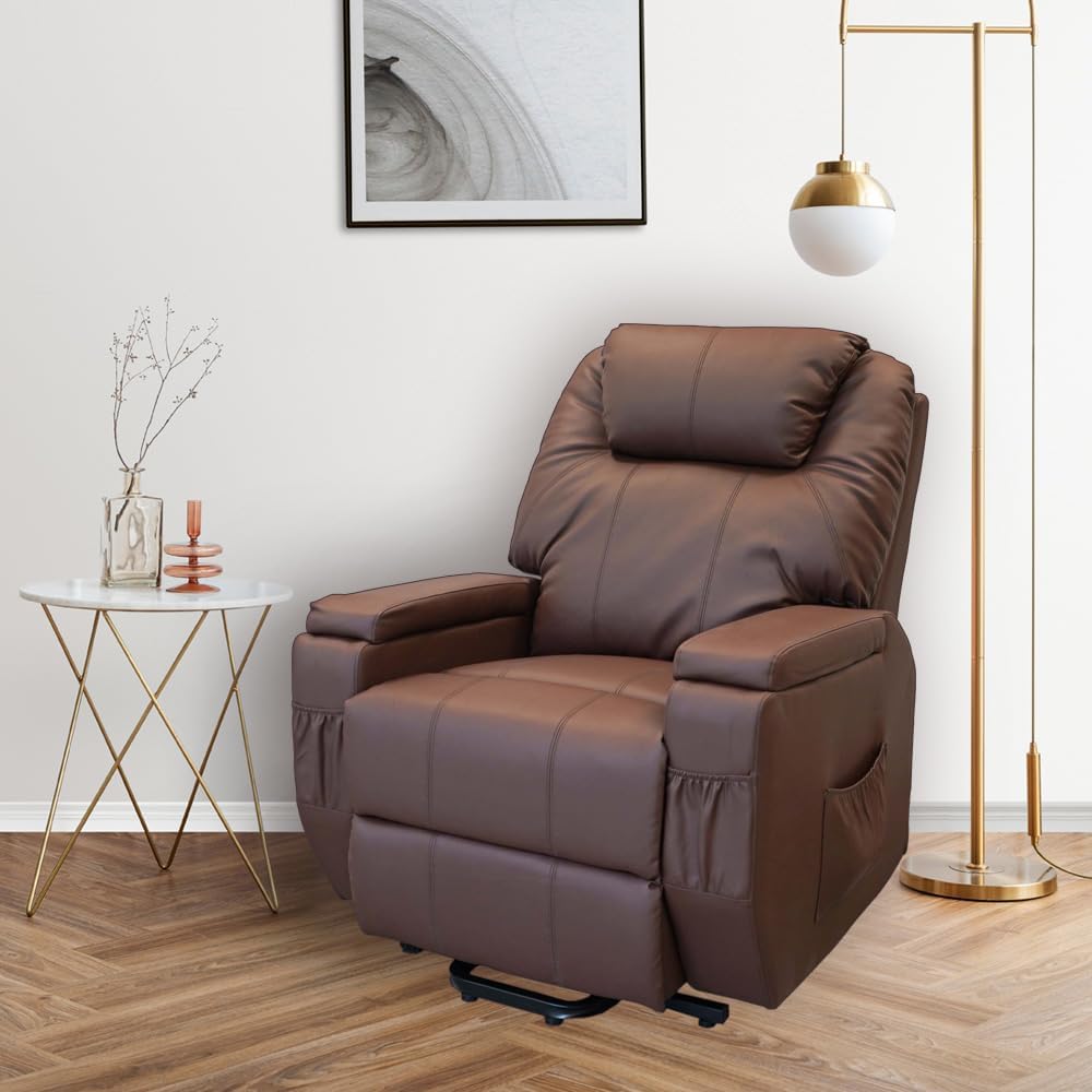 Renne Reclining Chair Bed - Chocolate