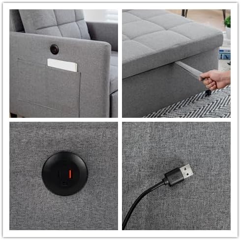 Sadie Chair Bed - Grey