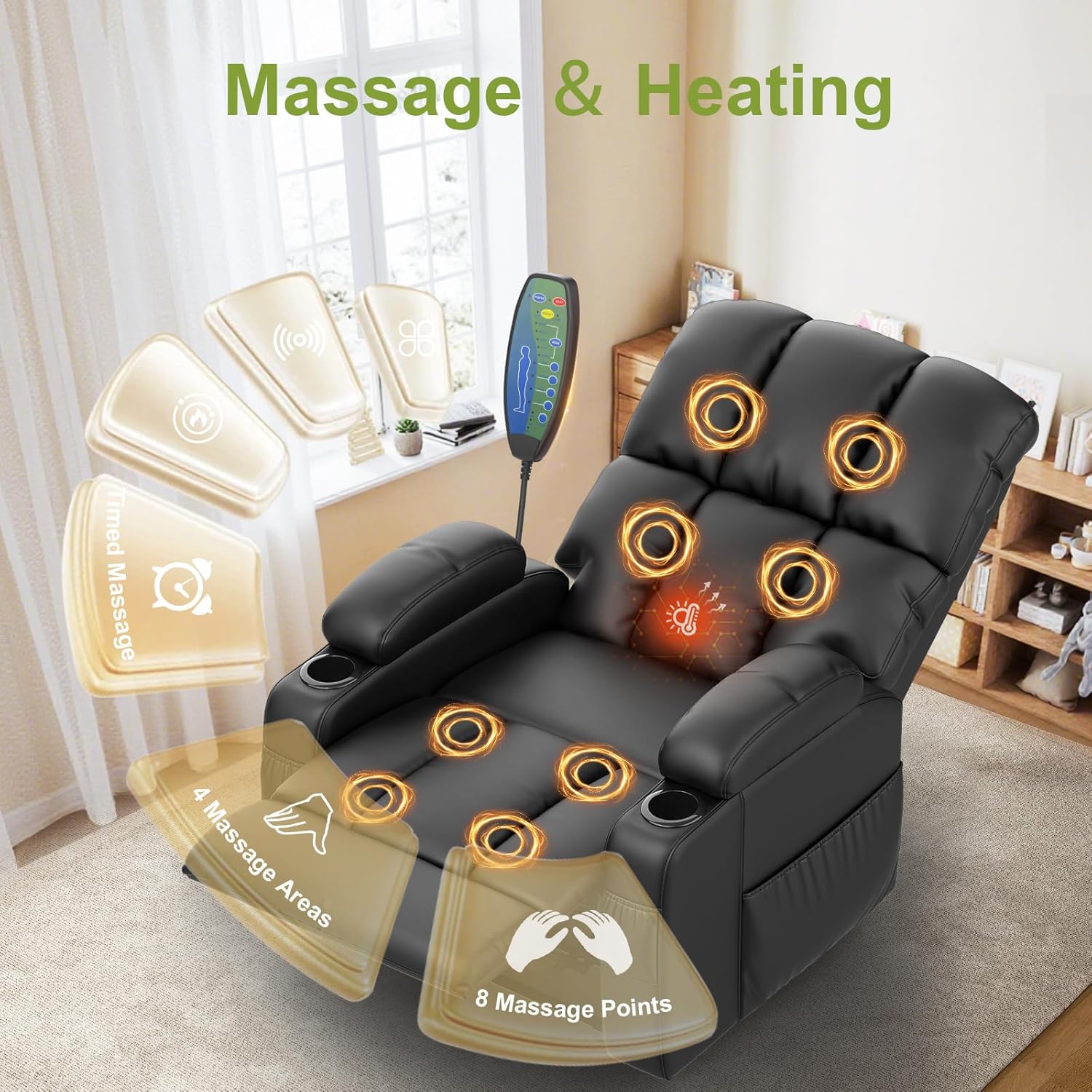 Sage Reclining Chair Bed - Black