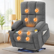 Shiloh Reclining Massage Chair Bed - Dark Grey