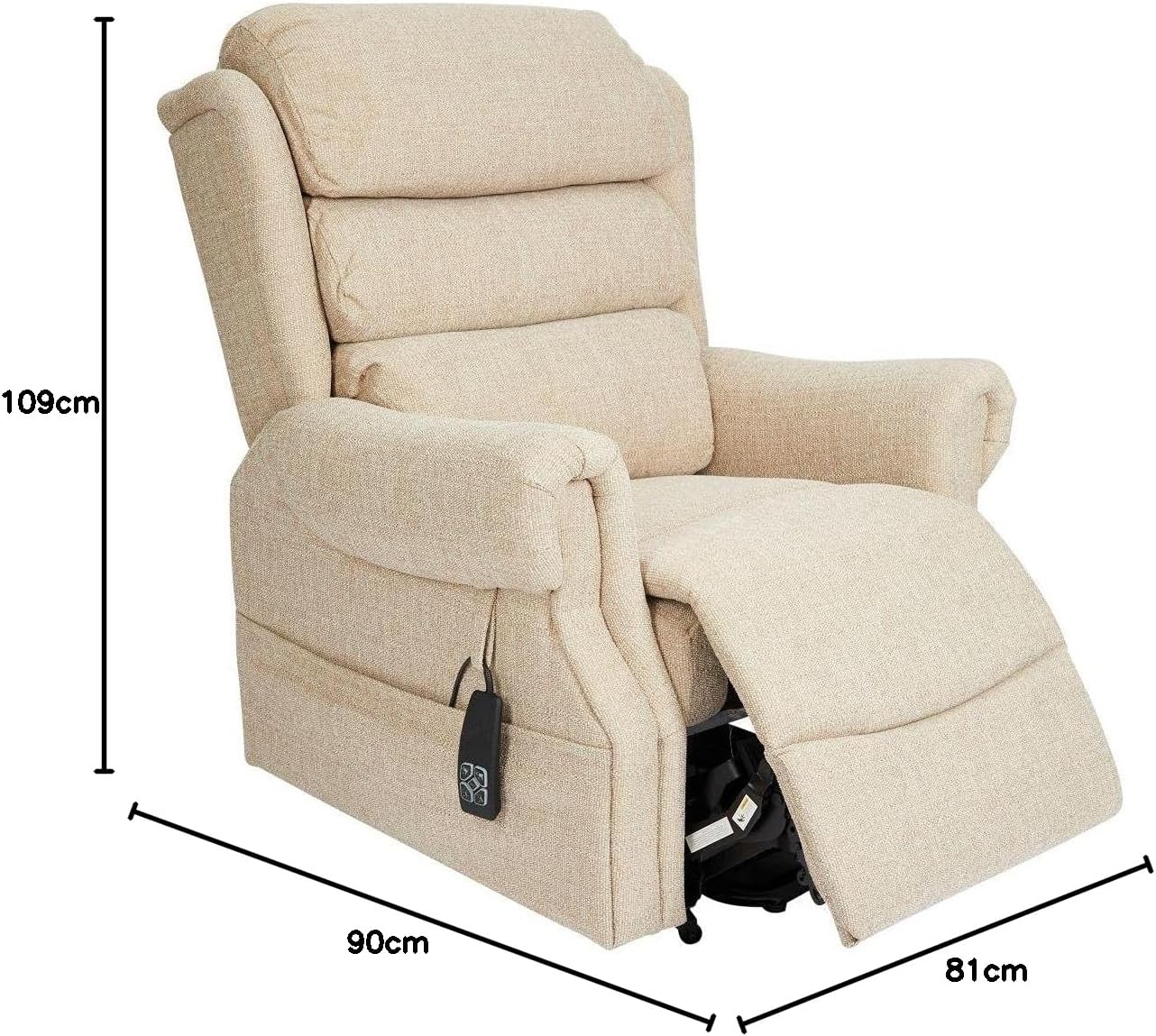 Sloan Reclining Chair Bed - Beige